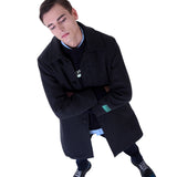 [UNISEX] Printed Wool & Quilted Lining Coat (Grey) (6655754797174)
