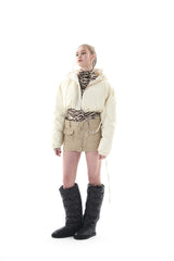 リバーシブルクロップドジャンパー/REVESIBLE CROPPED JUMPER