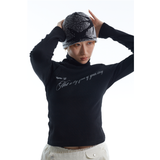 スナップシャツ/SNAP SHIRTS : Not a big fan of your story (Black)