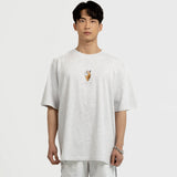アイスクリームプリントショートスリーブTシャツ / ICE CREAM PRINTING SHORT-SLEEVED T-WHITE MELANGE