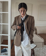 セレーナチェックブレザー / Selena check blazer (1 color)