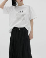 ナンバーショートスリーブTシャツ/Number short sleeve T-shirt (2color)