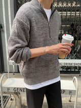 LMN ミックスセミジップアップニットウェア / LMN Mix Semi-Zipup Knitwear (11 colors)