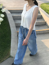 Ellie string denim pants