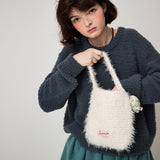 ハンドメイドヘアリーニットバッグ