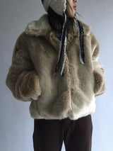 Eco fur jacket