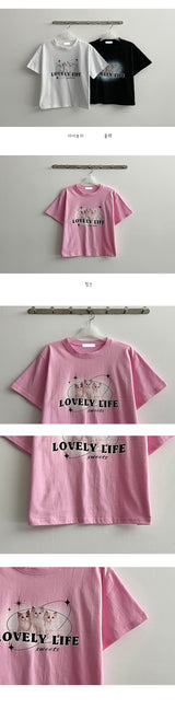 ラブキャットショートスリーブTシャツ / Love Cat Short-Sleeved T-Shirt