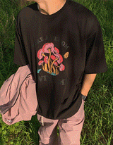 マッシュルーム半袖Tシャツ