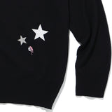 カシミアストラクチャーニッティングカーディガン/CASHMERE STRUCTURE KNITTING CARDIGAN-BLACK