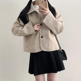 Lulu Pocket Collar Neck Loose Fit Single Coat (3 colors) [Short coat/Long coat/Overfit coat]