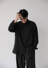 SILH LINEN CHECKERED SHIRT