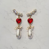ハートラブウィングピアス / Red Heart Love Wing Piercing
