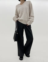 ブラッシュワンピンタックスラックス/No.5235 Brushed one-pin tuck slacks (2color)