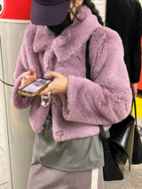 [MADE] Pudding Fur Jacket (Lavender Purple)