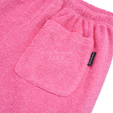A LOGO EMBLEM TERRY SHORT PANTS  PINK