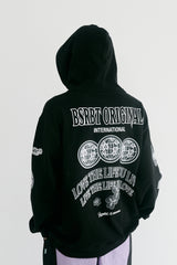 ロゴフーディ / BSR2223FWPO012 BS MULTI LOGO HOODIE BLACK