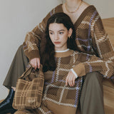 EYEYE CHECK KNIT MINI BAG_MOCHA (EEOO3BAY02W) (6622905335926)