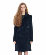[ICC22WJK06NV] LOGO CORDUROY COAT - NAVY