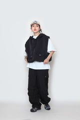 ワシショフードポケットベスト / WASHIHO hooded pocket vest