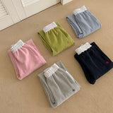 ナッピングエンブロイダリー2WAYジョガーパンツ / [Bellied made] napping embroidery two-way jogger pants