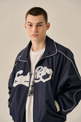 BIG LOGO PIPING BLOUSON - NAVY
