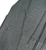 THE FOUNDATION zip-up hoodie(Khaki grey) (6636898091126)