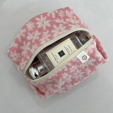 TERRY ZIPPER POUCH_PINK FLOWER