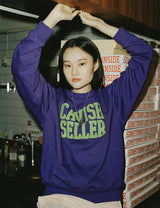 ブークルカレッジスウェットシャツ/BOUCLE COLLEGE SWEATSHIRT LIGHT GREY(CV2CFUM469A)