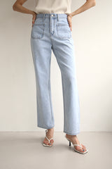 クシオジーンズ / CUSHIO JEANS / STRAIGHT DENIM PANTS