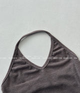 Open Crop Halterneck Sleeveless