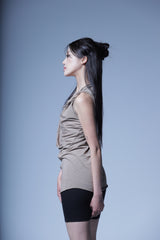 04.DRAPE DRESS TOP MOCHA