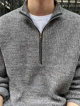 LMN ミックスセミジップアップニットウェア / LMN Mix Semi-Zipup Knitwear (11 colors)