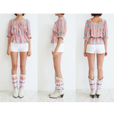 [Banana Leaves Blouse] Pale Pink (6626229354614)
