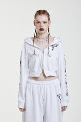 トリバルクロップドフーディ / TRIVAL CROPPED HOODY