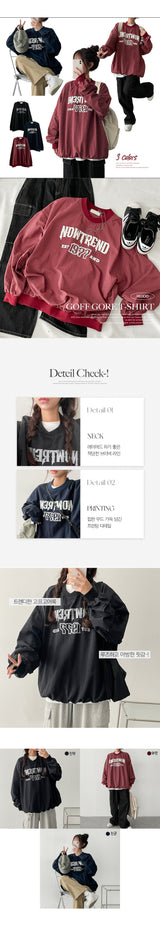 Goff Boxy Nylon Sweatshirt