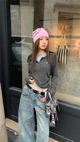 ロゴレイヤード長袖Tシャツ
