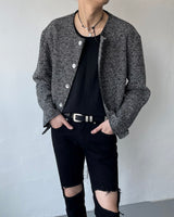 FL ネルツイードラウンドジャケット / FL Nel Tweed Round Jacket (2 colors)