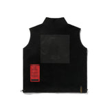 BLEND FLEECE VEST BEIGE / BLACK (4627776176246)