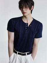 [COSYHARU MADE] single cotton short-sleeved shirt