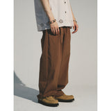 マティックスリラックスベルトパンツ / MATIX RELAXED BELTED PANTS_BRICK BROWN