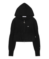 [NF] HIKER KNIT HOOD ZIP UP (BLACK)_F23ZA948