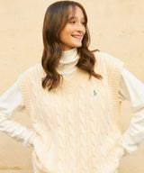 マークオーバーサイズニットベスト/RCH mark oversize knit vest ivory