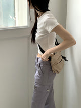 デイジーカーゴセミブーツカットロングコットンパンツ/Daisy Cargo Semi Bootcut Long Cotton Pants