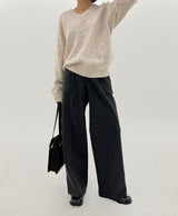 ブラッシュワンピンタックスラックス/No.5235 Brushed one-pin tuck slacks (2color)