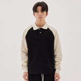 ラザストリングカラースウェットシャツ / Raza String Collar Sweatshirt (3color)
