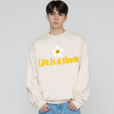 [UNISEX] Tape Flower Smile Sweatshirt