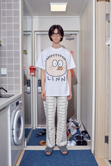 Logo pant ( CREAM / BLACK ) (6594954723446)