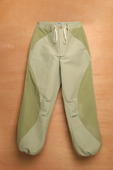 アシンメトリーウェーブパンツ / ASYMMETRIC WAVE PANTS-EARTHY GREEN