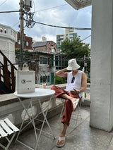 レイヤードスリットコットンノースリーブタンク / Layered Slit Cotton Sleeveless Tank (3 colors)