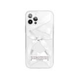 ballet ribbon case - white